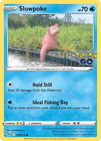 Slowpoke Pokemon Go Pokemon Card