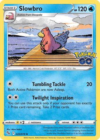 Slowbro Pokemon Go Pokemon Card