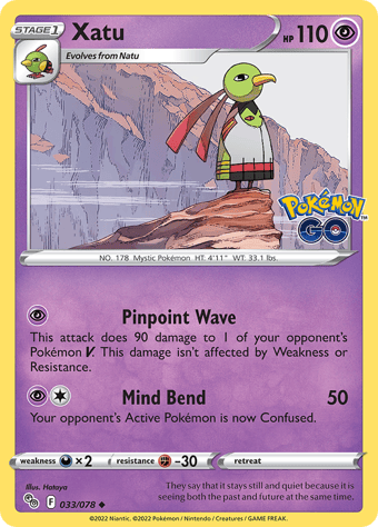 Xatu Pokemon Go Pokemon Card