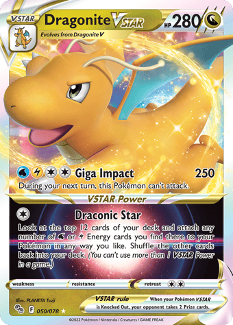 Dragonite VSTAR Pokemon Go Pokemon Card