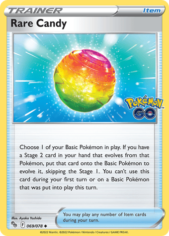 Rare Candy Pokemon Go Pokemon Card