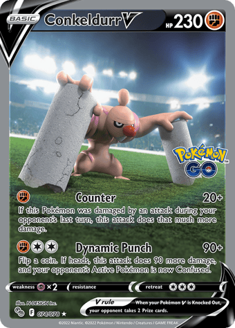 Conkeldurr V Pokemon Go Pokemon Card
