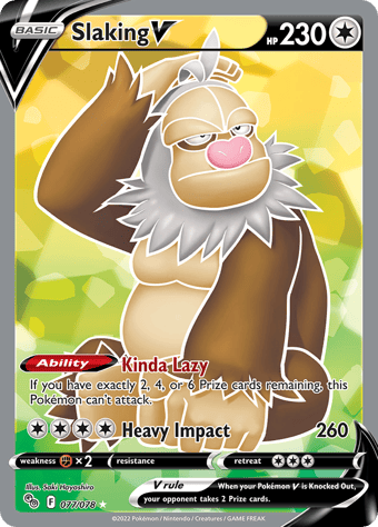 Slaking V Pokemon Go Pokemon Card