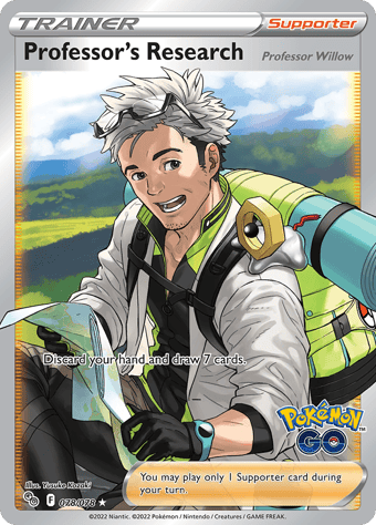 Professor's Research Pokemon Go Pokemon Card