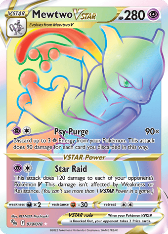 Mewtwo VSTAR Pokemon Go Pokemon Card