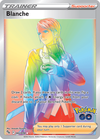 Blanche Pokemon Go Pokemon Card