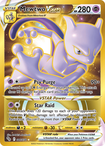 Mewtwo VSTAR Pokemon Go Pokemon Card