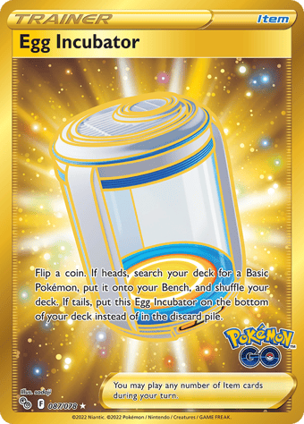 Egg Incubator Pokemon Go Pokemon Card
