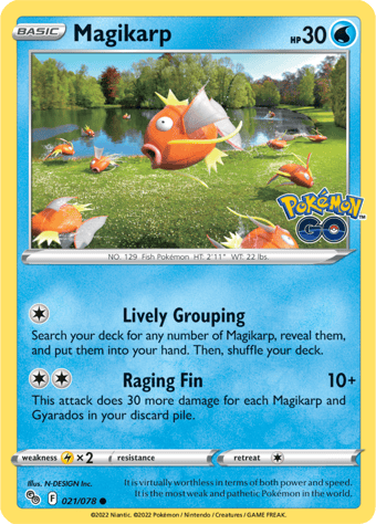 Magikarp Pokemon Go Pokemon Card