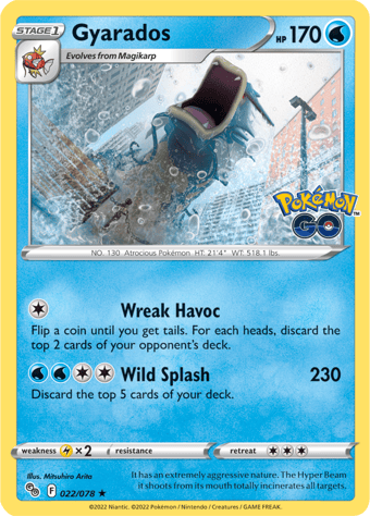 Gyarados Pokemon Go Pokemon Card