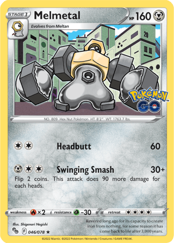 Melmetal Pokemon Go Pokemon Card