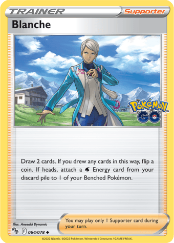 Blanche Pokemon Go Pokemon Card