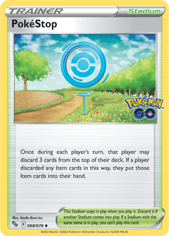PokeStop Pokemon Go Pokemon Card