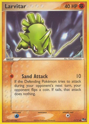 Larvitar POP Series 1 Pokemon Card