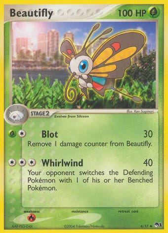 Beautifly POP Series 1 Pokemon Card