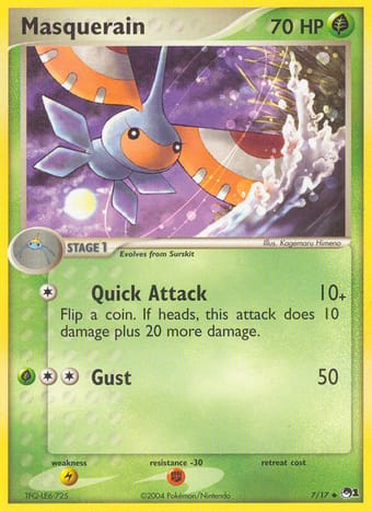 Masquerain POP Series 1 Pokemon Card