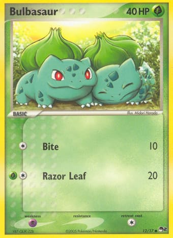 Bulbasaur POP Series 2 Pokemon Card
