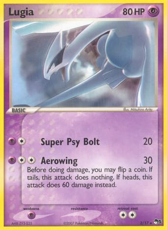 Lugia POP Series 5 Pokemon Card