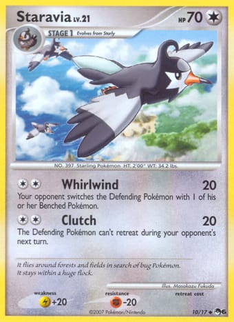 Staravia POP Series 6 Pokemon Card