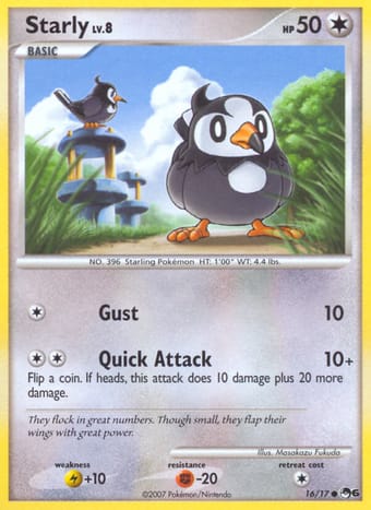 Starly POP Series 6 Pokemon Card