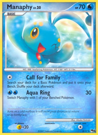 Manaphy POP Series 6 Pokemon Card