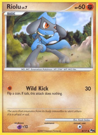 Riolu POP Series 6 Pokemon Card