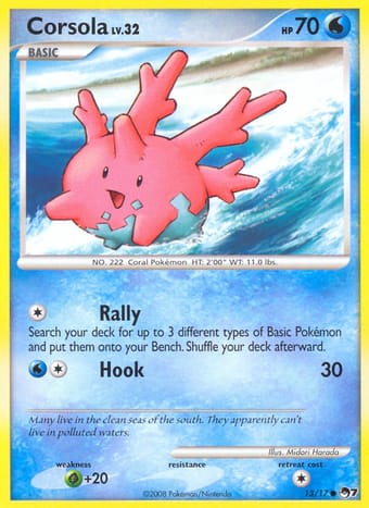 Corsola POP Series 7 Pokemon Card