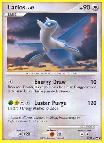 Latios POP Series 7 Pokemon Card