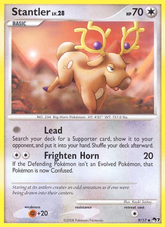 Stantler POP Series 7 Pokemon Card