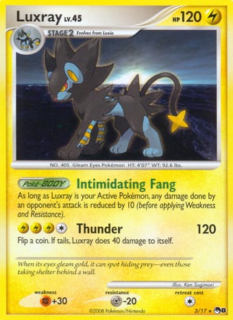 Luxray POP Series 8 Pokemon Card