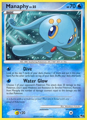 Manaphy POP Series 9 Pokemon Card