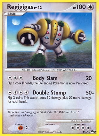 Regigigas POP Series 9 Pokemon Card