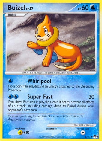 Buizel POP Series 9 Pokemon Card
