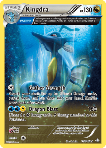 Kingdra Primal Clash Pokemon Card
