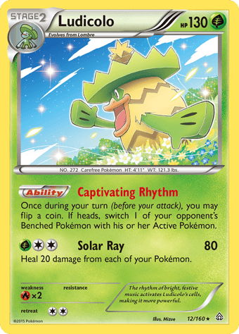 Ludicolo Primal Clash Pokemon Card
