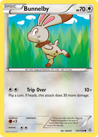 Bunnelby Primal Clash Pokemon Card