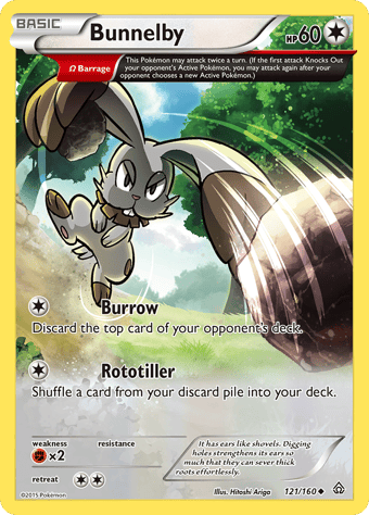 Bunnelby Primal Clash Pokemon Card