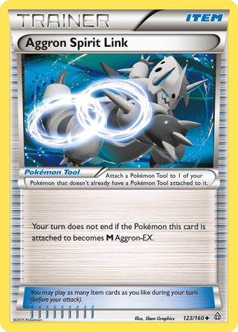 Aggron Spirit Link Primal Clash Pokemon Card