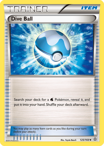Dive Ball Primal Clash Pokemon Card