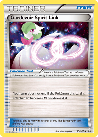 Gardevoir Spirit Link Primal Clash Pokemon Card
