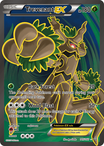 Trevenant-EX Primal Clash Pokemon Card