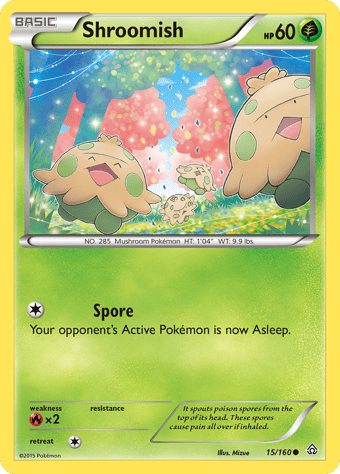 Shroomish Primal Clash Pokemon Card