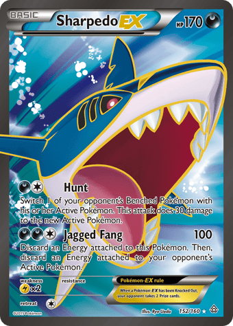 Sharpedo-EX Primal Clash Pokemon Card