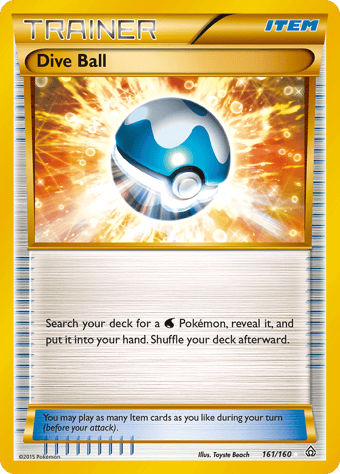 Dive Ball Primal Clash Pokemon Card