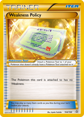 Weakness Policy Primal Clash Pokemon Card