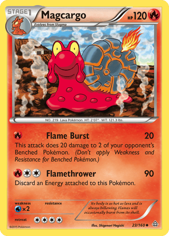 Magcargo Primal Clash Pokemon Card