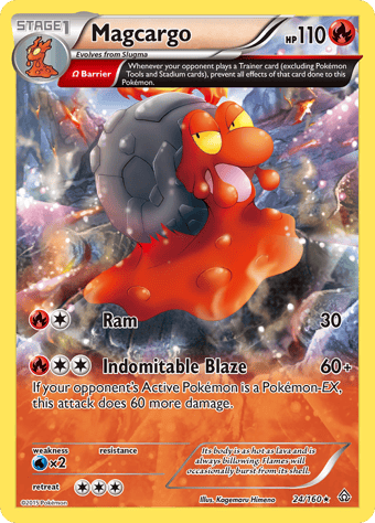 Magcargo Primal Clash Pokemon Card
