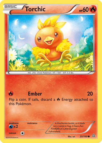 Torchic Primal Clash Pokemon Card