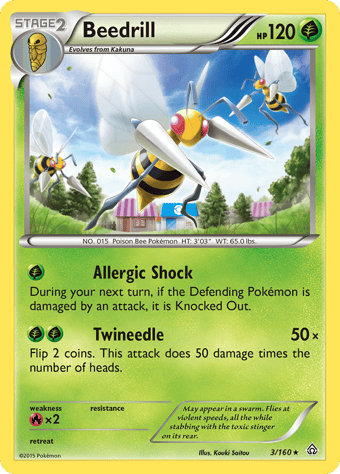 Beedrill Primal Clash Pokemon Card