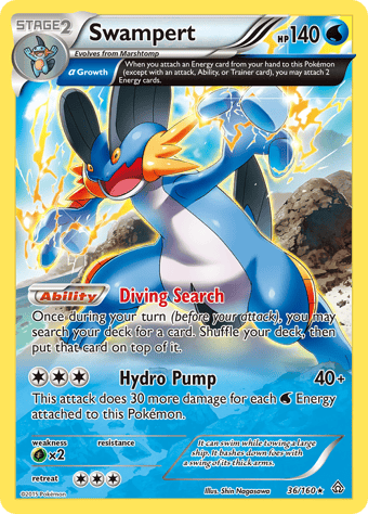 Swampert Primal Clash Pokemon Card